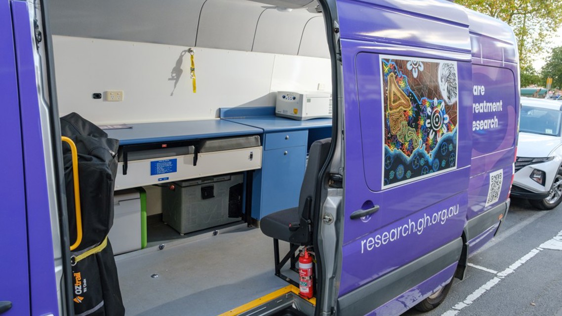 Clinical Trials Bus Inside